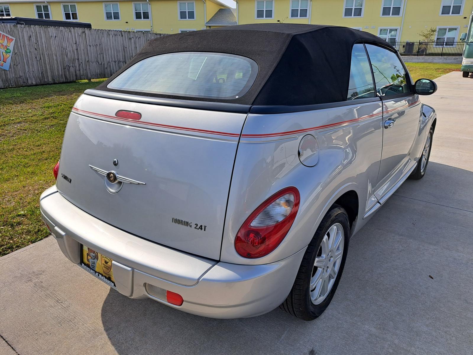 2007 Silver Chrysler PT Cruiser Touring Convertible (3C3JY55E57T) with an 2.4L L4 DOHC 16V TURBO engine, Automatic transmission, located at 1181 Aurora Rd, Melbourne, FL, 32935, (321) 241-1100, 28.132914, -80.639175 - Photo #1