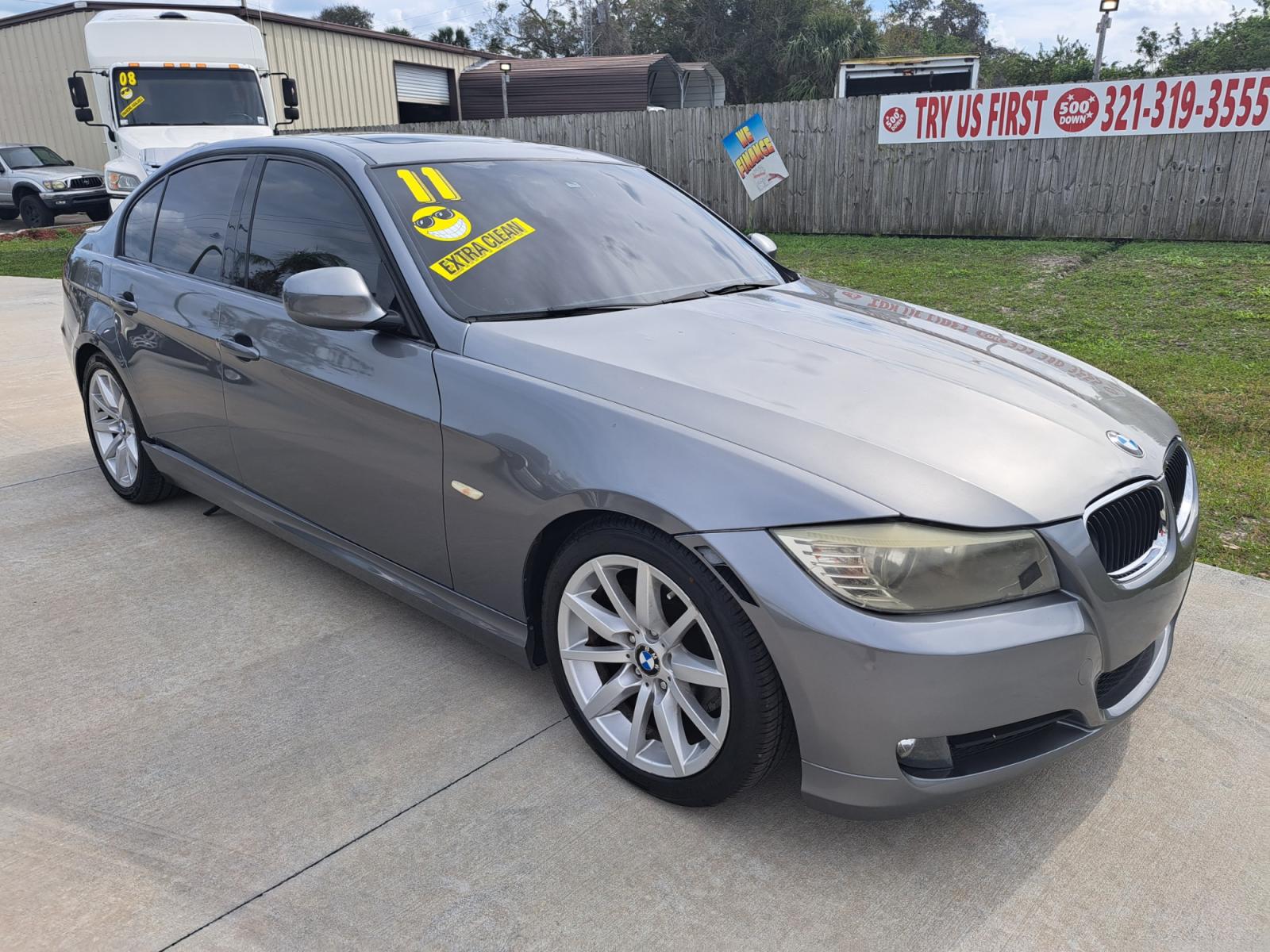 2011 Grey BMW 3-Series 328i SA (WBAPH7G58BN) with an 3.0L L6 DOHC 24V engine, Automatic transmission, located at 1181 Aurora Rd, Melbourne, FL, 32935, (321) 241-1100, 28.132914, -80.639175 - Photo #2