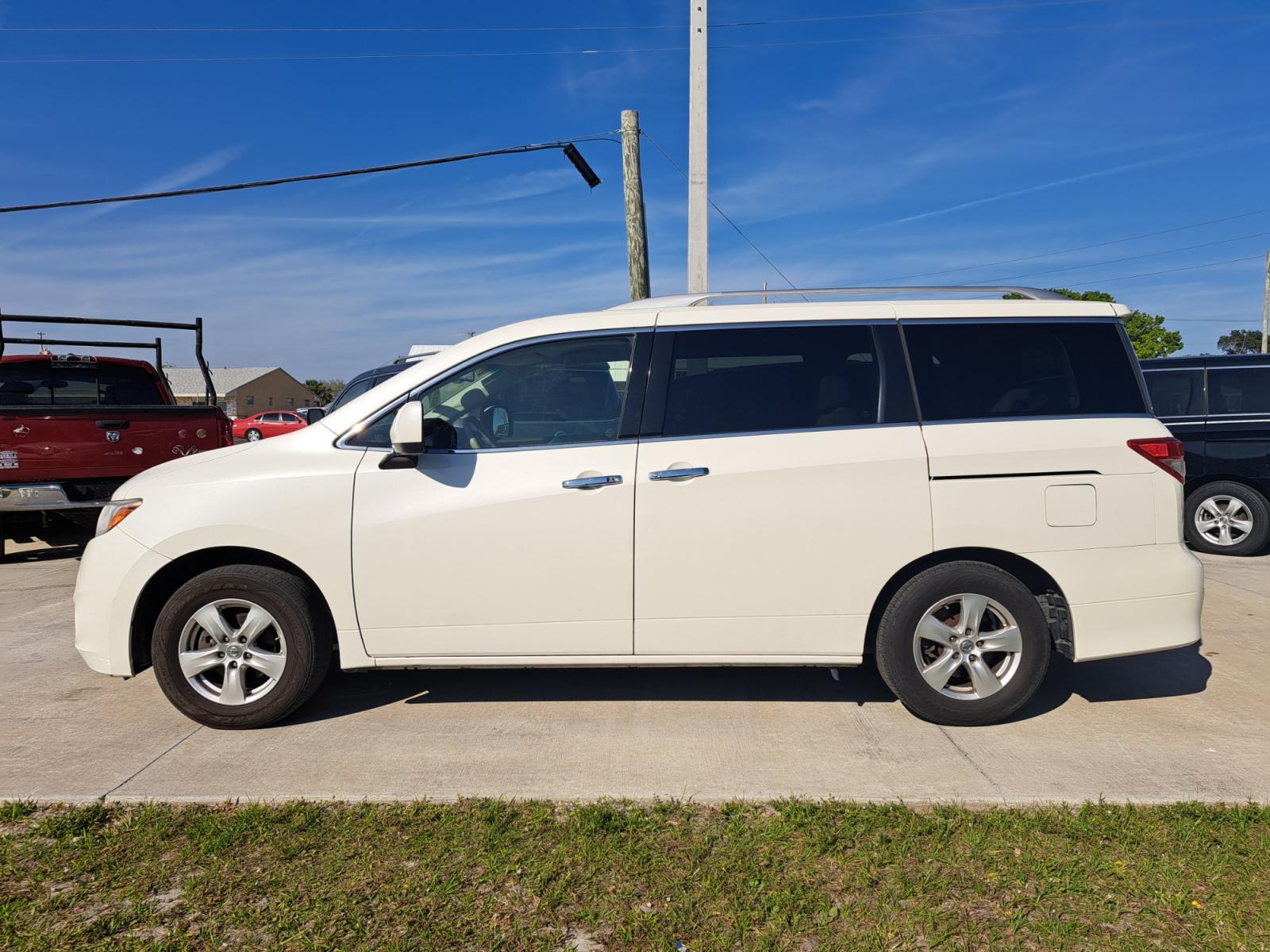 2016 White Nissan Quest S (JN8AE2KP7G9) with an 3.5L V6 DOHC 24V engine, CVT transmission, located at 1181 Aurora Rd, Melbourne, FL, 32935, (321) 241-1100, 28.132914, -80.639175 - Photo #0