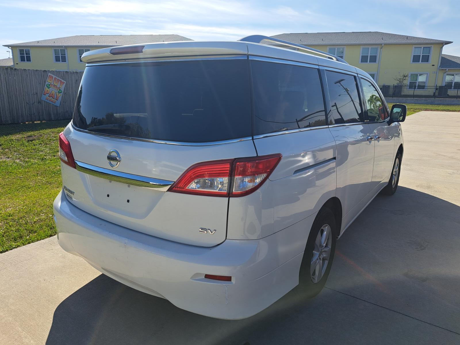 2016 White Nissan Quest S (JN8AE2KP7G9) with an 3.5L V6 DOHC 24V engine, CVT transmission, located at 1181 Aurora Rd, Melbourne, FL, 32935, (321) 241-1100, 28.132914, -80.639175 - Photo #1