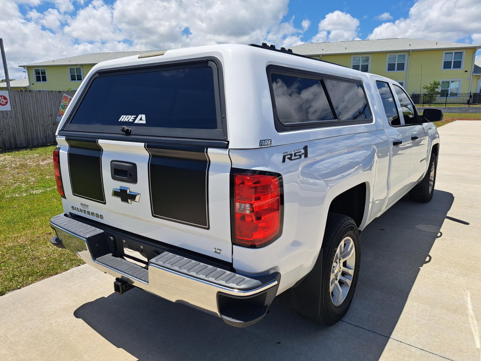 2014 White Chevrolet Silverado 1500 1LT Double Cab 2WD (1GCRCRECXEZ) with an 5.3L V8 OHV 16V engine, 6-Speed Automatic transmission, located at 1181 Aurora Rd, Melbourne, FL, 32935, (321) 241-1100, 28.132914, -80.639175 - Photo #1