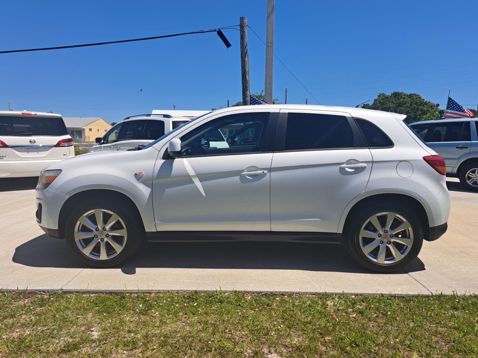 2015 White Mitsubishi Outlander Sport ES 2WD (4A4AP3AU5FE) with an 2.0L L4 DOHC 16V engine, Continuously Variable Transmission transmission, located at 1181 Aurora Rd, Melbourne, FL, 32935, (321) 241-1100, 28.132914, -80.639175 - Photo #0