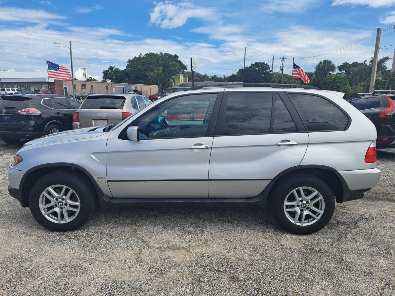 2005 Silver BMW X5 3.0i (5UXFA13555L) with an 3.0L L6 DOHC 24V engine, AUTOMATIC transmission, located at 1181 Aurora Rd, Melbourne, FL, 32935, (321) 241-1100, 28.132914, -80.639175 - Photo #0